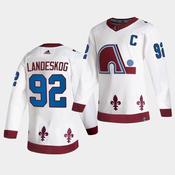 Colorado Avalanche #92 Gabriel Landeskog White Retro Jersey image