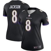 Women's Baltimore Ravens Lamar Jackson Legend Team Jersey Black image
