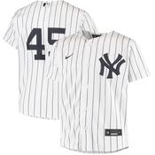 Youth New York Yankees Gerrit Cole Home Player White Jersey image