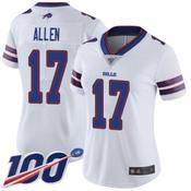 Women's Buffalo Bills Josh Allen Game Vapor Jersey White image