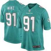 Men's Miami Dolphins Cameron Wake Game Jersey Aqua Green image