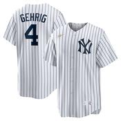 Men's New York Yankees Lou Gehrig Home Cooperstown Collection Player Jersey - White image