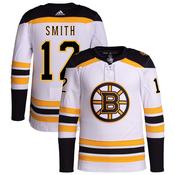 Boston Bruins #12 Craig Smith White Away Authentic Pro Jersey image