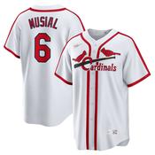 Men's St. Louis Cardinals Stan Musial Home Cooperstown Collection Player Jersey - White image