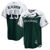 Men's Colorado Rockies Charlie Blackmon City Connect Replica Jersey - Green image