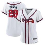 Women's Atlanta Braves Matt Olson Home Player Jersey - White image