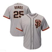 Men's San Francisco Giants Barry Bonds Replica Road Jersey - Gray image