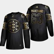Boston Bruins #63 Brad Marchand Black Golden Edition Authentic Jersey image
