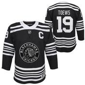 Youth Jonathan Toews Chicago Blackhawks Vintage Black Alternate Premier Jersey image