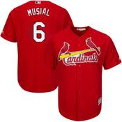 Men's St. Louis Cardinals Stan Musial Replica Alternate Jersey - Red image