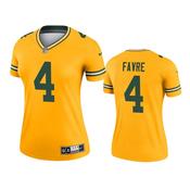 Women's Green Bay Packers Brett Favre Inverted Legend Jersey - Gold image