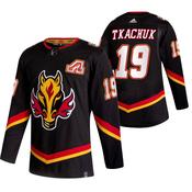 Men's Calgary Flames #19 Matthew Tkachuk Black 2020-21 Reverse Retro Alternate Hockey Jersey image