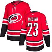 Men's Carolina Hurricanes #23 Brock McGinn Red Stitched Hockey Jersey image