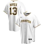 Men's Pittsburgh Pirates KeBryan Hayes Cool Base Replica Home Jersey - White image