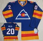 Men's Colorado Avalanche #20 Mike Gillis Blue Throwback CCM Jersey image
