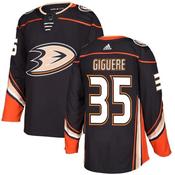 Men's Anaheim Ducks #35 Jean-Sebastien Giguere Black Home Authentic Stitched Hockey Jersey image