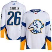 Men's Buffalo Sabres #26 Rasmus Dahlin White Reverse Retro 2.0 Stitched Hockey Jersey image