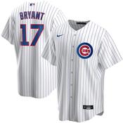 Mens Chicago Cubs Kris Bryant Cool Base Replica Jersey White image