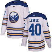 Men's Buffalo Sabres #40 Robin Lehner White Authentic 2018 Winter Classic Stitched Hockey Jersey image