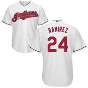 Men's Cleveland Indians Manny Ramirez Replica Home Jersey - White image