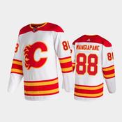 Men's Calgary Flames #88 Andrew Mangiapane Away White 2020-21 Authentic Pro Jersey image