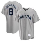 Men's Boston Red Sox Carl Yastrzemski Cooperstown Collection Jersey - Gray image
