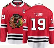 Mens Jonathan Toews Chicago Blackhawks Fanatics Branded Red Home Breakaway Jersey image