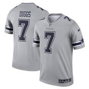 Men's Dallas Cowboys Trevon Diggs Inverted Legend Jersey Gray image