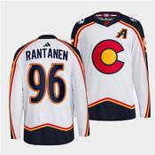 Men's Colorado Avalanche #96 Mikko Rantanen White Reverse Retro 2.0 Stitched Hockey Jersey image