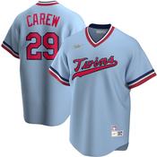 Men's Minnesota Twins Rod Carew Road Cooperstown Collection Player Jersey - Light Blue image