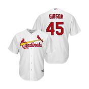 Men's St. Louis Cardinals Bob Gibson Replica Home Jersey - White image
