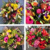 Sympathy hand-tied made with the finest flowers image