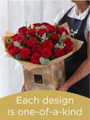 Hand-tied Bouquet of 24 Roses image