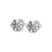 Newbridge Silverware Round Clear Stone Studs | Flemings Monaghan