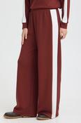 FRAURORA Trousers – Rum W. White Contrast / Red