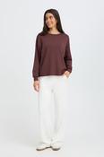 FRAURORA PU 7 Sweatshirt – Rum Raisin/Red