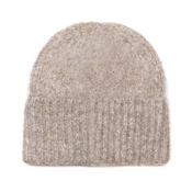 Ashleigh Oatmeal Marl Knit Beanie Hat image
