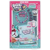 Sticki Rolls Sticki Book with Bracelet &amp; 120 Kawaii Stickers – Activity &amp; Storage Book Set