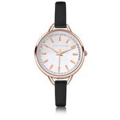 Newbridge Silverware Ladies Black Leather Watch | Flemings Monaghan
