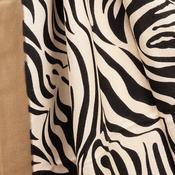 Savannah Zebra Print Scarf with Taupe Border image