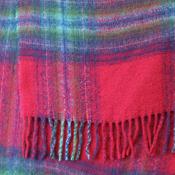 Lottie Rust Mix Animal Print Sequin Scarf with Frayed Edges image