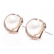 Newgrange Living Rose Gold Mother of Pearl Earrings