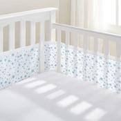 BreathableBaby Cot Liner – Twinkle Blue, 4-Sided