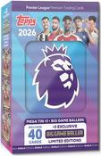 Topps Premier League 2026 – Debut Edition Mega Tin (Big Game Baller) – 40 Cards + 3 Big Game Baller LEs