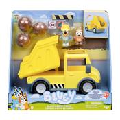 Bluey Dump Truck Playset – Hard-Hat Bluey &amp; Muddy Bingo Figures