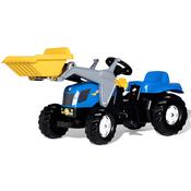 Rolly Kid New Holland Pedal Tractor with Loader &amp; Trailer