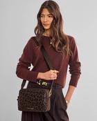 Lottie Large Crossbody Bag in Chocolate Leopard image