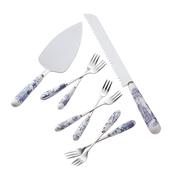 Aynsley Archive Blue Pastry Set