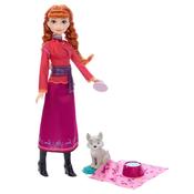 Disney Frozen Anna Doll &amp; Wolf Cub Playset | Animals of Arendelle