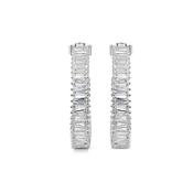Newbridge Silverware Baguette CZ Hoop Earrings | Flemings Monaghan